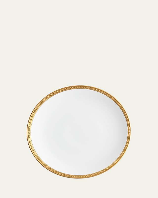 Soie Tressee 24K Gold-Plated Dinner Plate